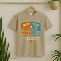 Arkansas River Trail Bridges Little Rock Arkansas T-Shirt thumb 2