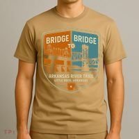 Arkansas River Trail Bridges Little Rock Arkansas T-Shirt thumb 3