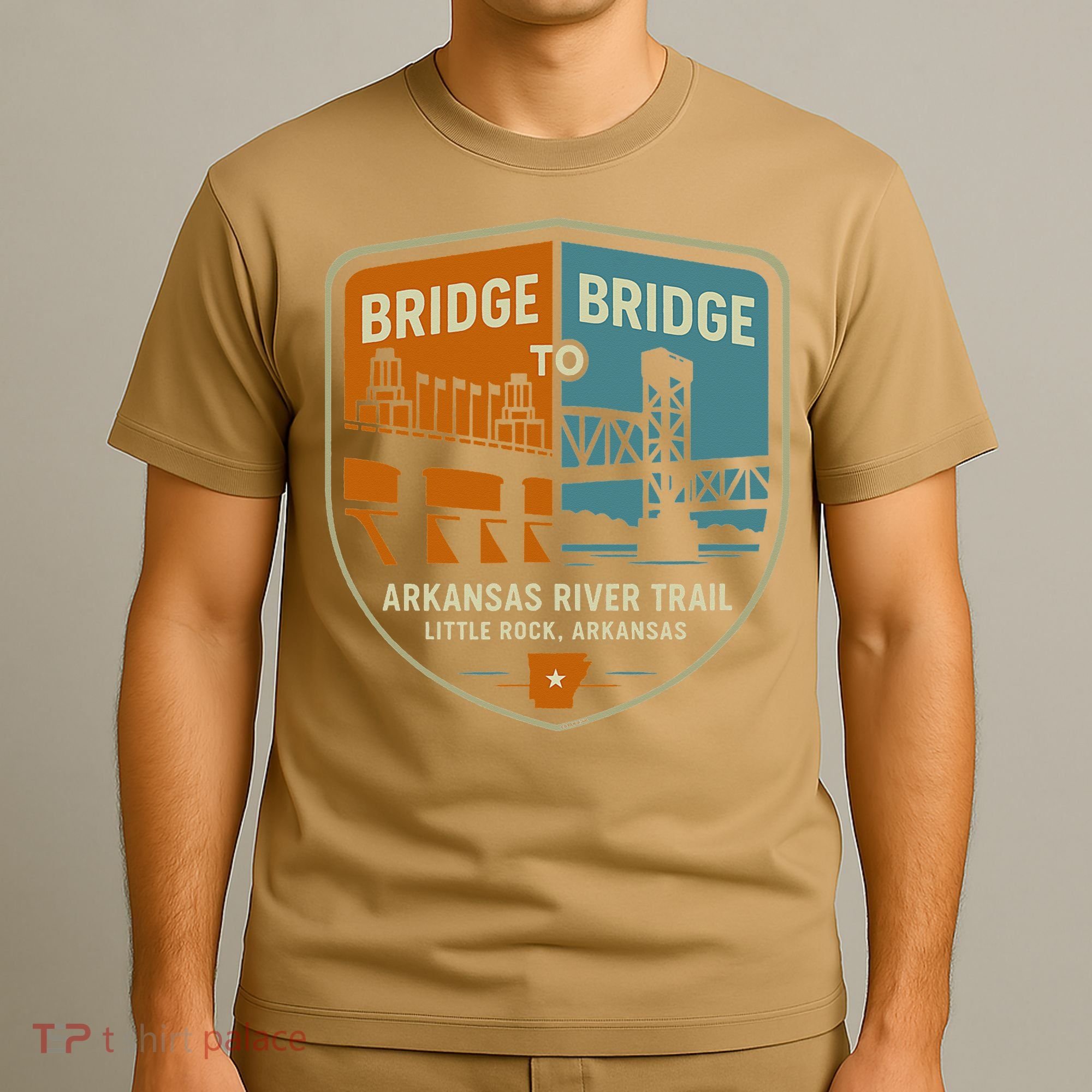 Arkansas River Trail Bridges Little Rock Arkansas T-Shirt