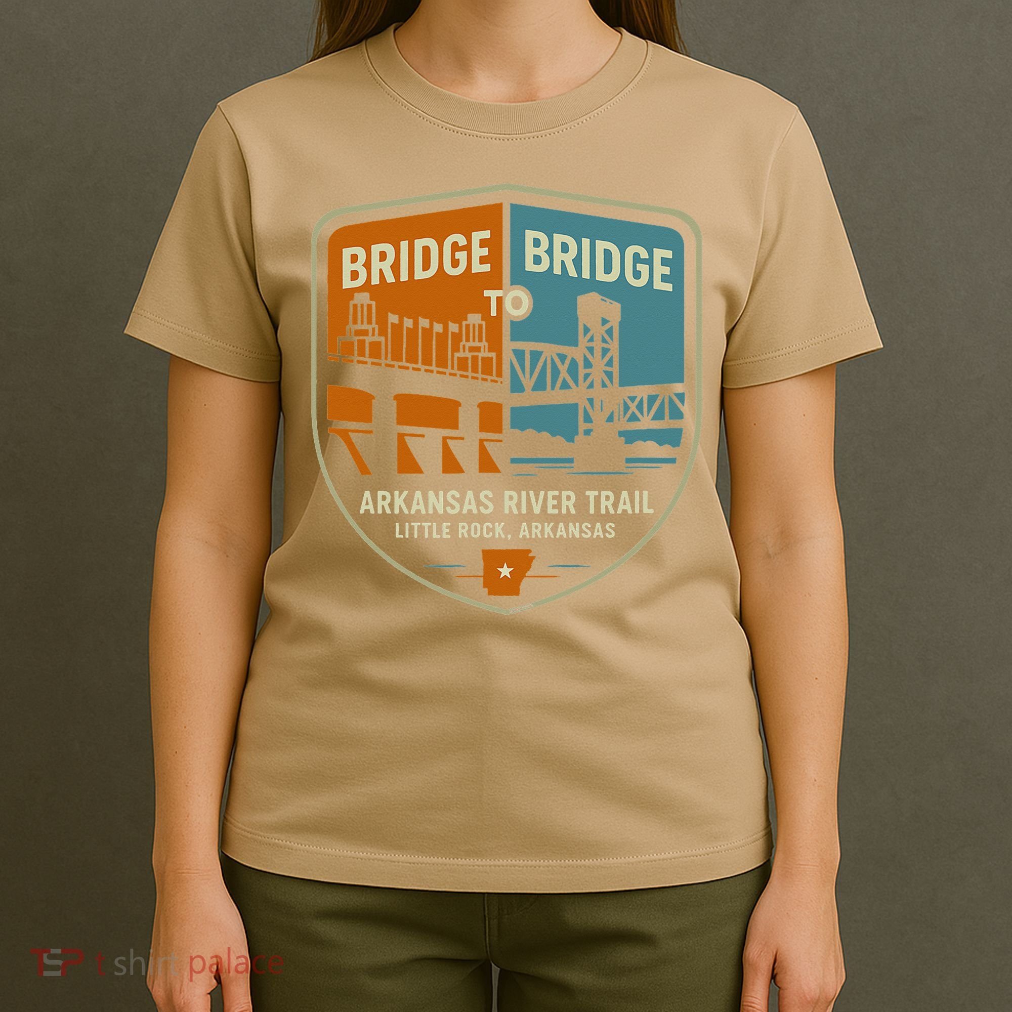 Arkansas River Trail Bridges Little Rock Arkansas T-Shirt