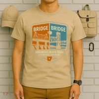Arkansas River Trail Bridges Little Rock Arkansas T-Shirt thumb 6