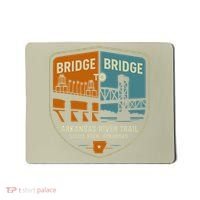 Arkansas River Trail Bridges Little Rock Arkansas Mousepad thumb 0