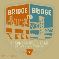 Arkansas River Trail Bridges Little Rock Arkansas Mousepad thumb 1