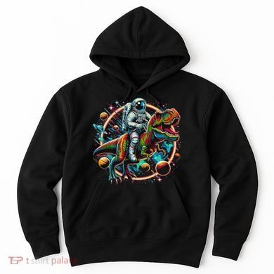 Astronaut Riding T Rex Dinosaur Astro T Rex Space Hoodie