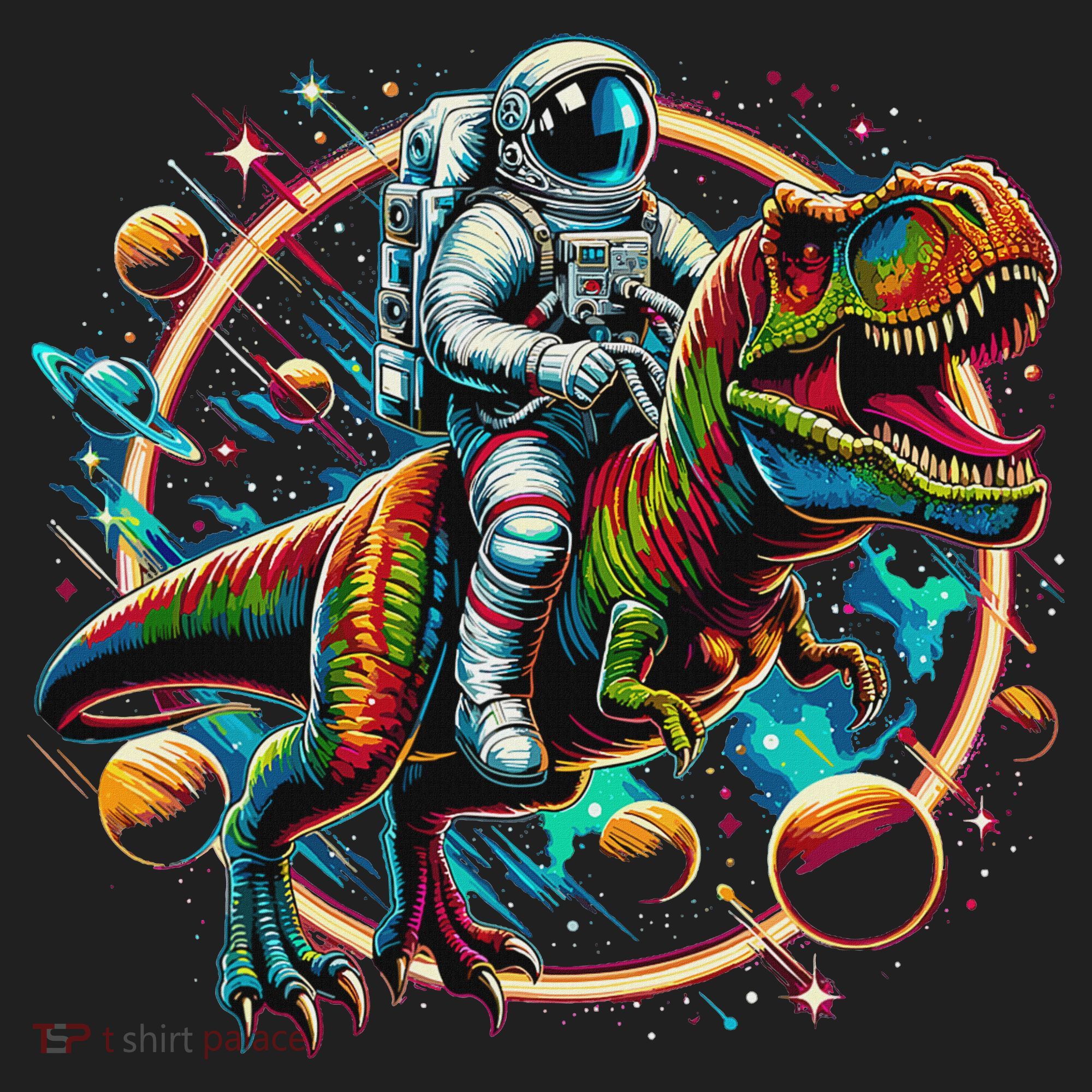 Astronaut Riding T Rex Dinosaur Astro T Rex Space Tumbler