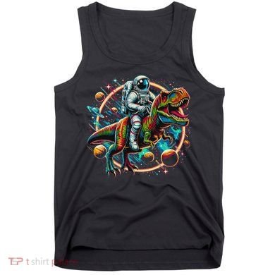 Astronaut Riding T Rex Dinosaur Astro T Rex Space Tank Top