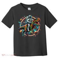 Astronaut Riding T Rex Dinosaur Astro T Rex Space Toddler T-Shirt thumb 0