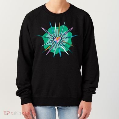 Artist Brushes Heart Women's Sweatshirt