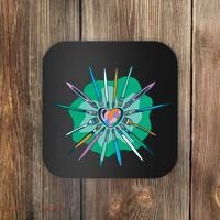 Artist Brushes Heart Coaster thumb 0