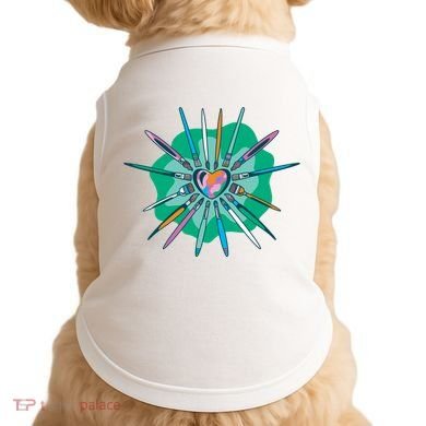 Artist Brushes Heart Doggie Tank