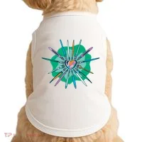 Artist Brushes Heart Doggie Tank thumb 0
