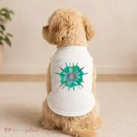 Artist Brushes Heart Doggie Tank thumb 2