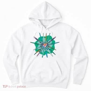Artist Brushes Heart Hoodie