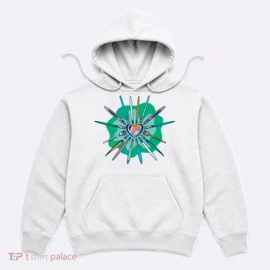 Artist Brushes Heart Hoodie