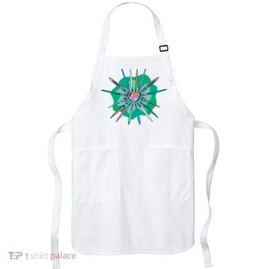 Artist Brushes Heart Apron
