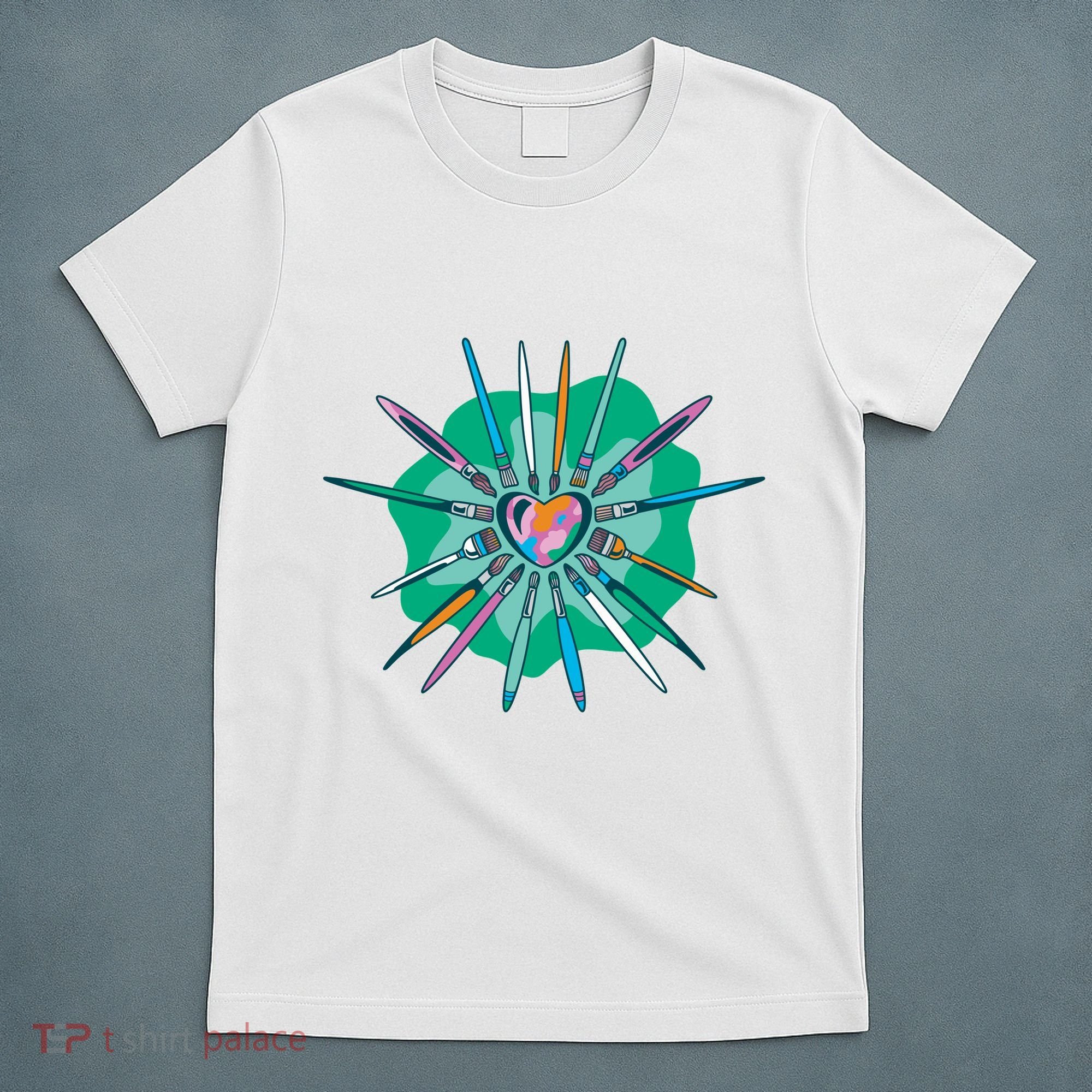 Artist Brushes Heart T-Shirt