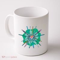 Artist Brushes Heart Coffee Mug thumb 0