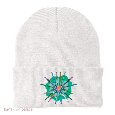 Artist Brushes Heart Beanie
