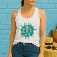 Artist Brushes Heart Women's Tank Top thumb 2