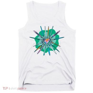 Artist Brushes Heart Tank Top