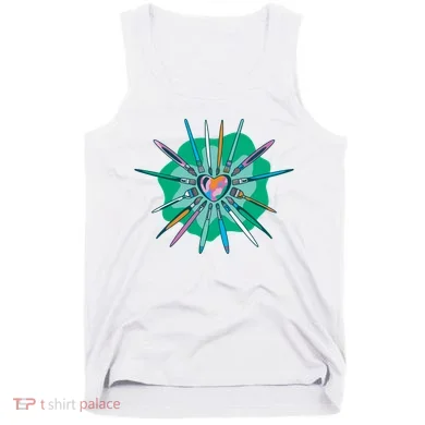 Artist Brushes Heart Tank Top
