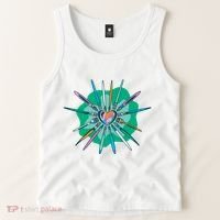 Artist Brushes Heart Tank Top thumb 2