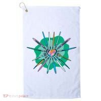 Artist Brushes Heart Golf Towel thumb 0