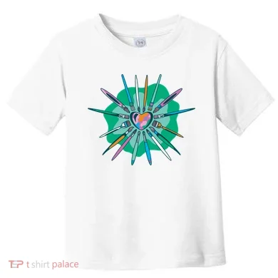 Artist Brushes Heart Toddler T-Shirt