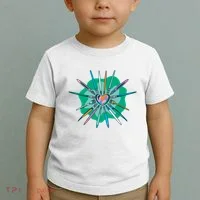 Artist Brushes Heart Toddler T-Shirt thumb 2