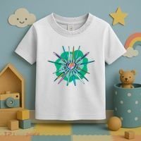 Artist Brushes Heart Toddler T-Shirt thumb 3