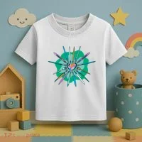 Artist Brushes Heart Toddler T-Shirt thumb 3