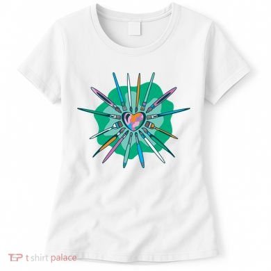 Artist Brushes Heart Women's T-Shirt