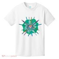 Artist Brushes Heart Kids T-Shirt thumb 0