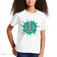 Artist Brushes Heart Kids T-Shirt thumb 2