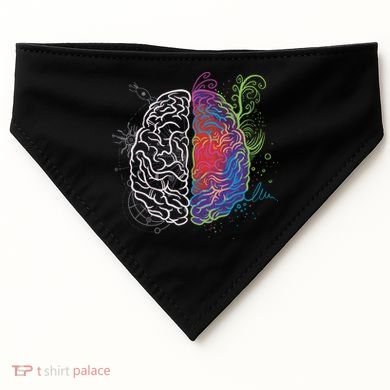 Artistic And Logical Brain USA-Made Doggie Bandana