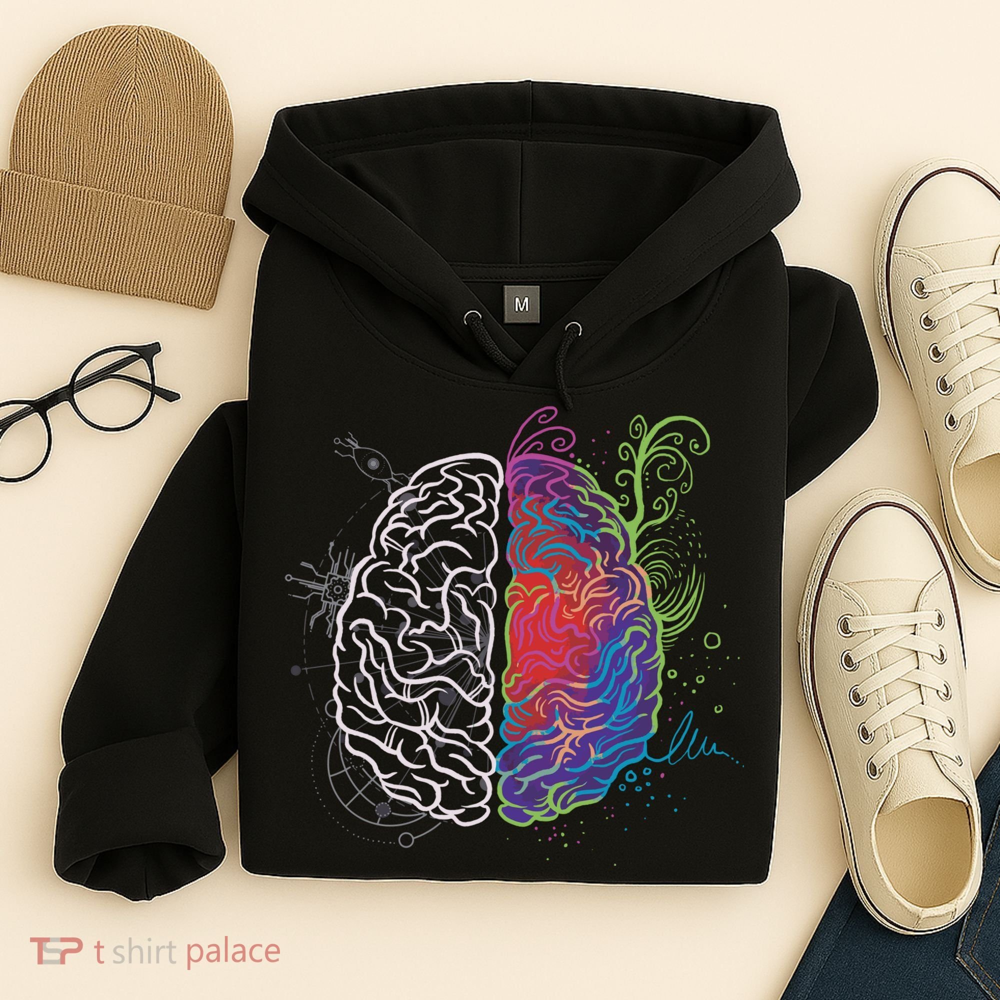 Artistic And Logical Brain Hoodie