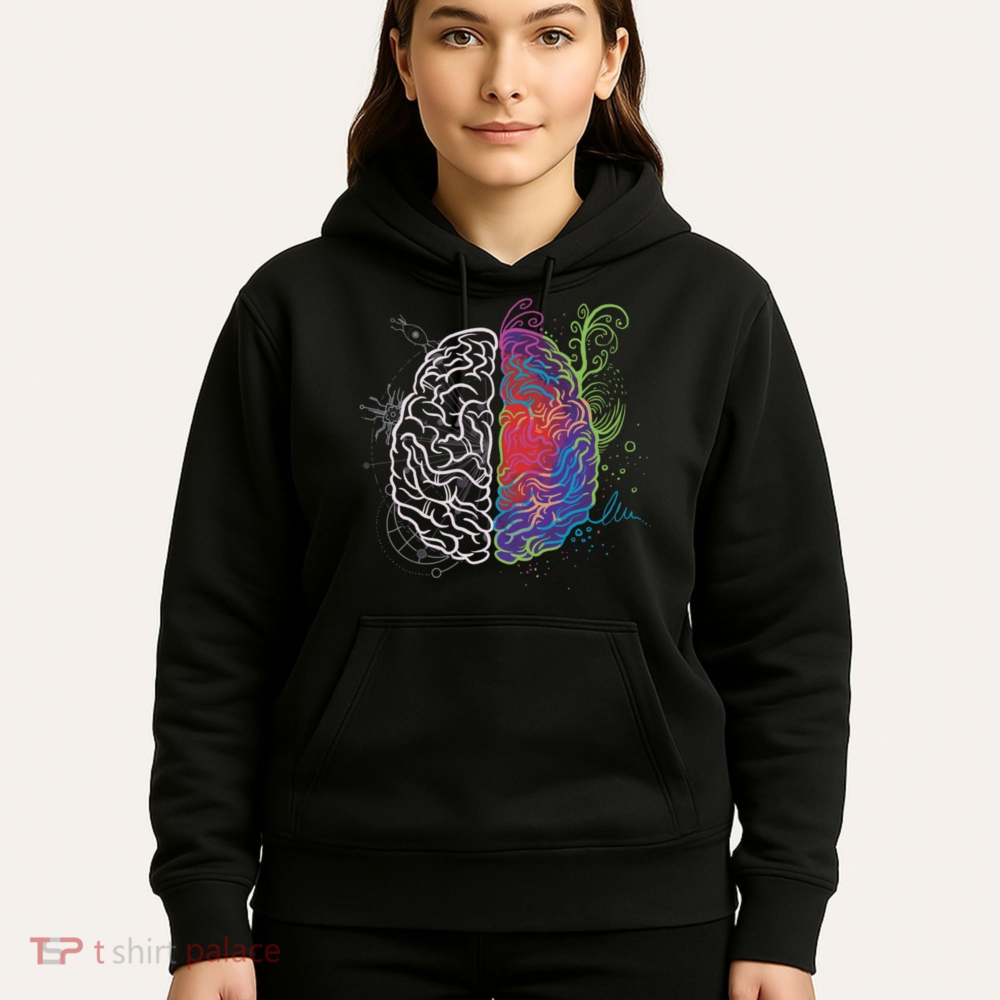 Artistic And Logical Brain Hoodie