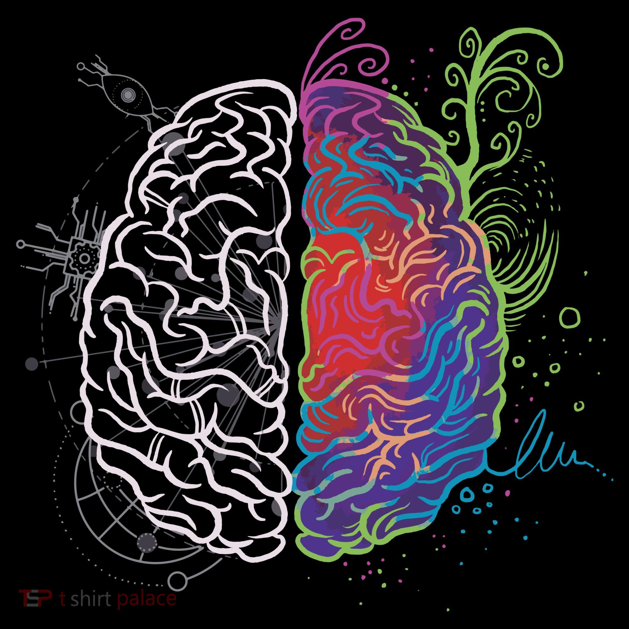 Artistic And Logical Brain Hoodie