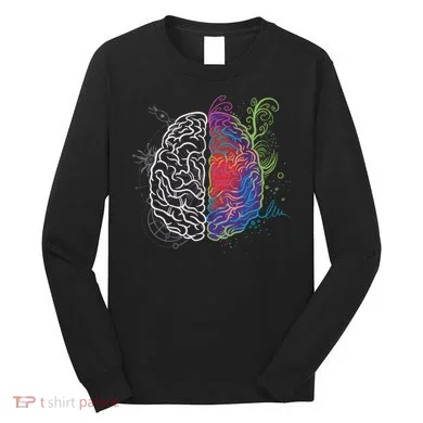 Artistic And Logical Brain Long Sleeve Shirt