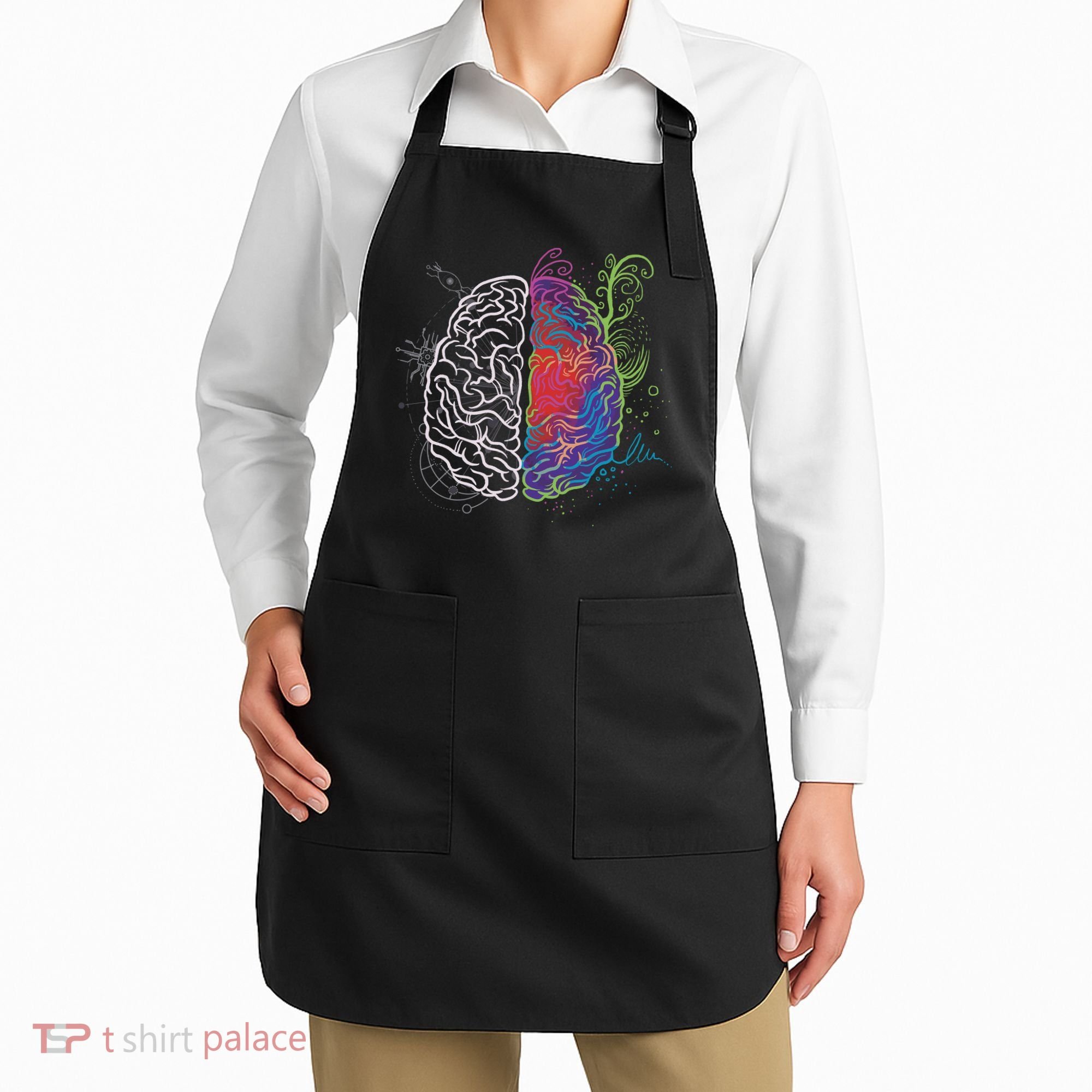 Artistic And Logical Brain Apron