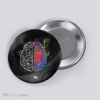 Artistic And Logical Brain Button thumb 0