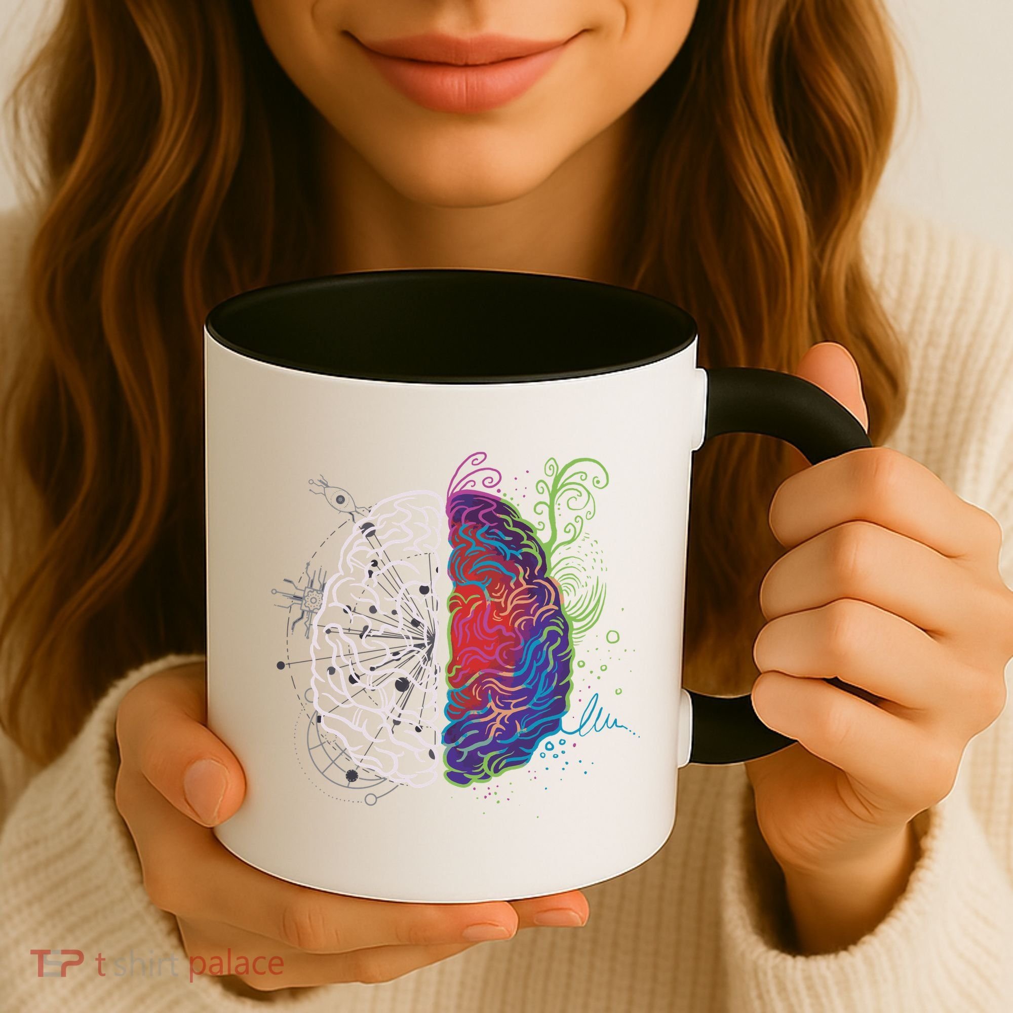 Artistic And Logical Brain Coffee Mug