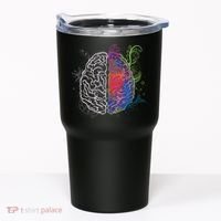 Artistic And Logical Brain Tumbler thumb 0