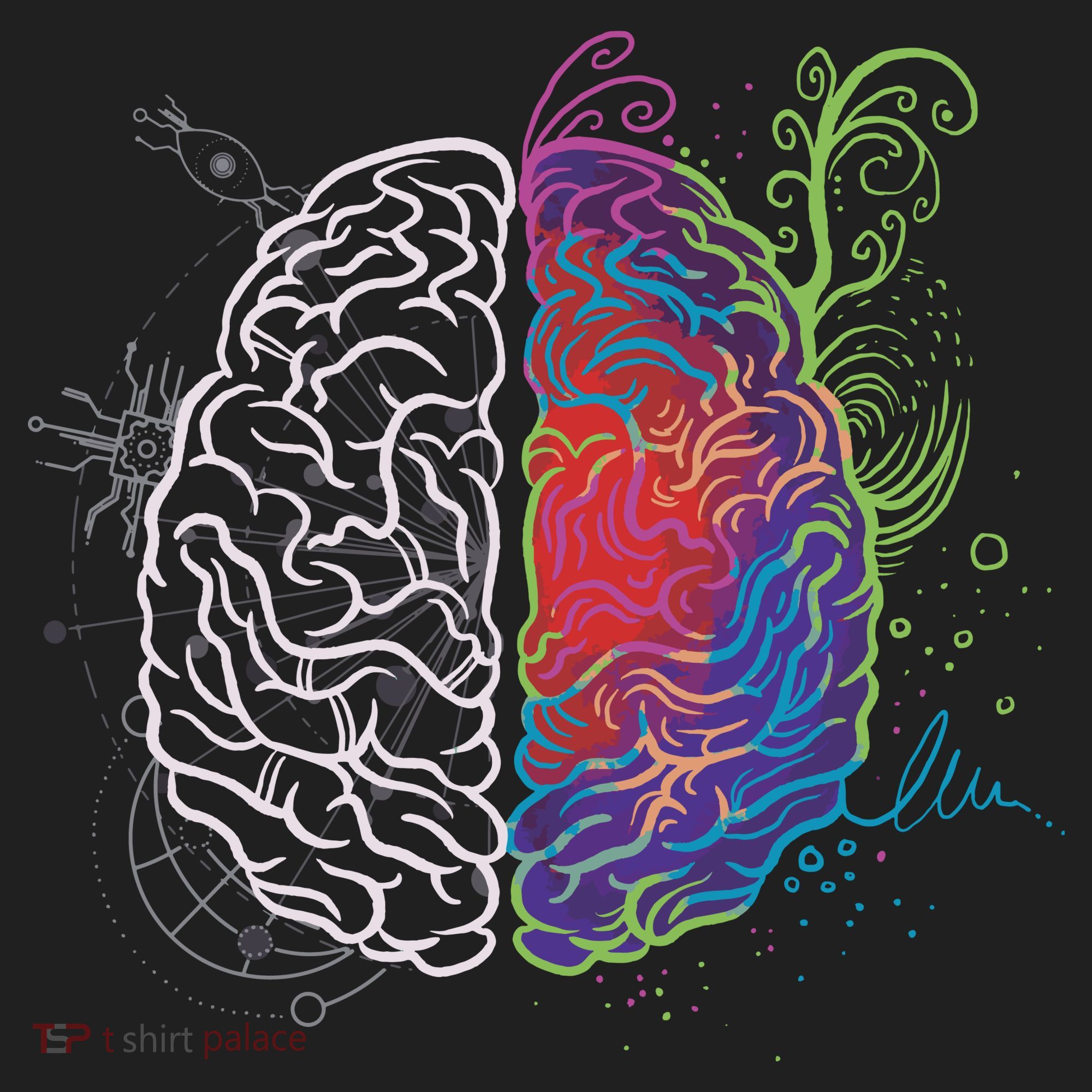 Artistic And Logical Brain Hat