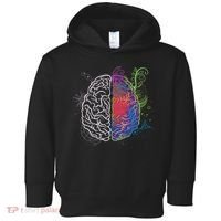 Artistic And Logical Brain Toddler Hoodie thumb 0