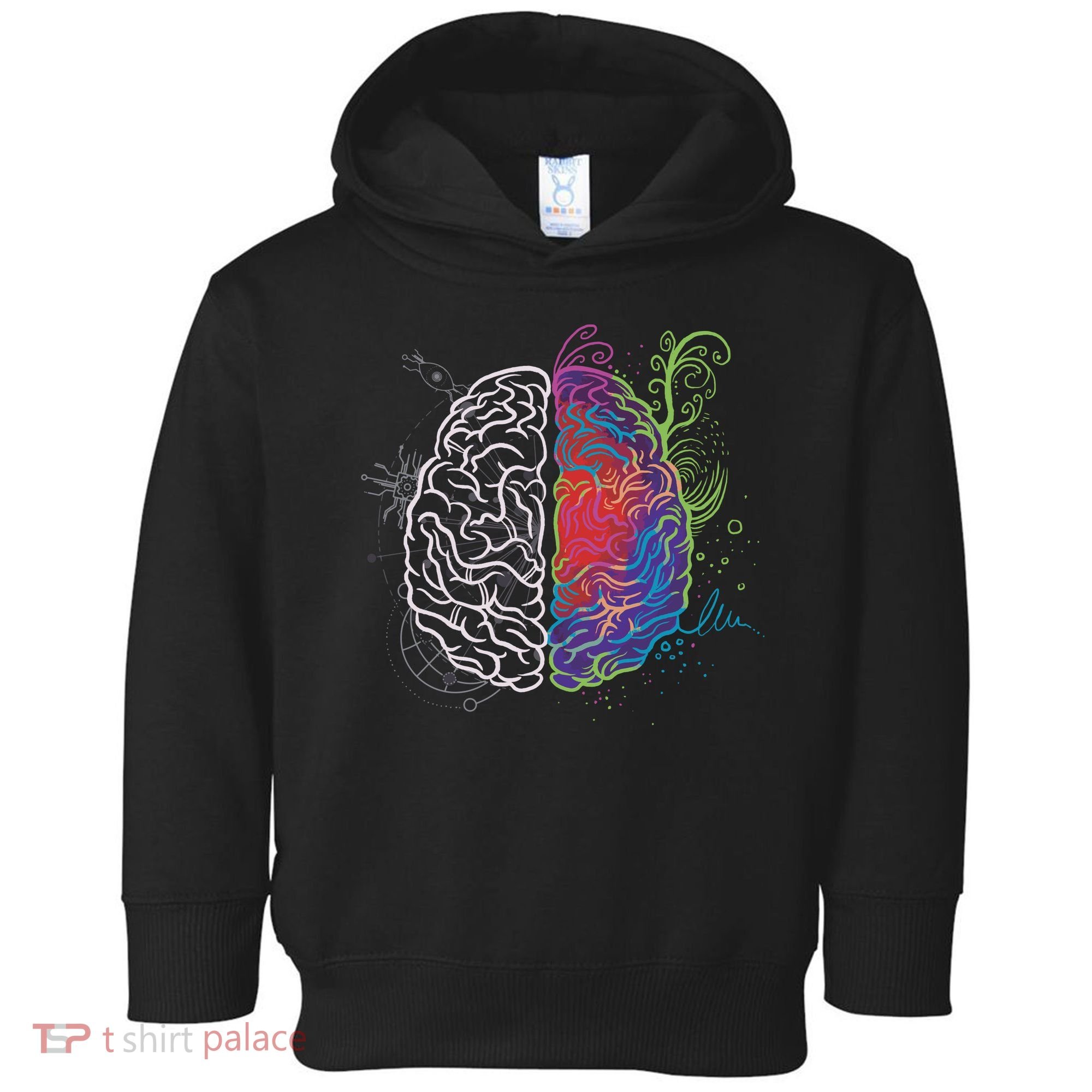 Artistic And Logical Brain Toddler Hoodie