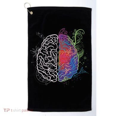Artistic And Logical Brain Golf Towel