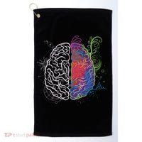 Artistic And Logical Brain Golf Towel thumb 0