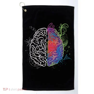Artistic And Logical Brain Golf Towel