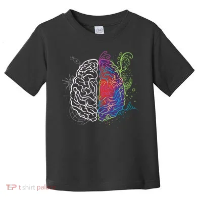 Artistic And Logical Brain Toddler T-Shirt